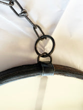 Load image into Gallery viewer, 16&quot; Heel Chain and Distressed Leather Equestrian Mirror