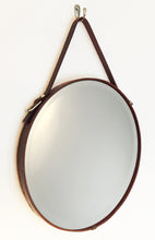 Load image into Gallery viewer, Leather Strap Circle Mirror, Assorted Sizes &amp; Colors (18&quot;, 24&quot;, 30&quot;)